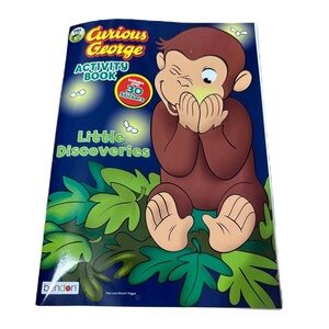 PBS Kids Curious George Coloring Activity Story Book Bendon Ages 3 NEW